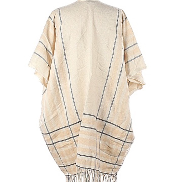 Ivory Loft Plaid Shawl Wrap - Picture 2 of 11